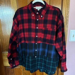 Sugar Fox Multi-colored Plaid Top